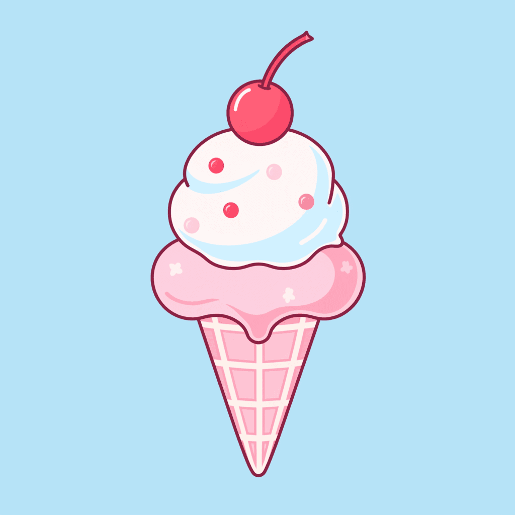 Ice Cream Neon original repeating artwork