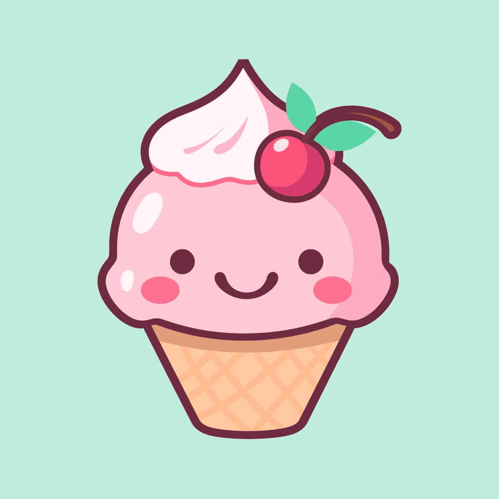 Ice Cream Zoom original repeating artwork