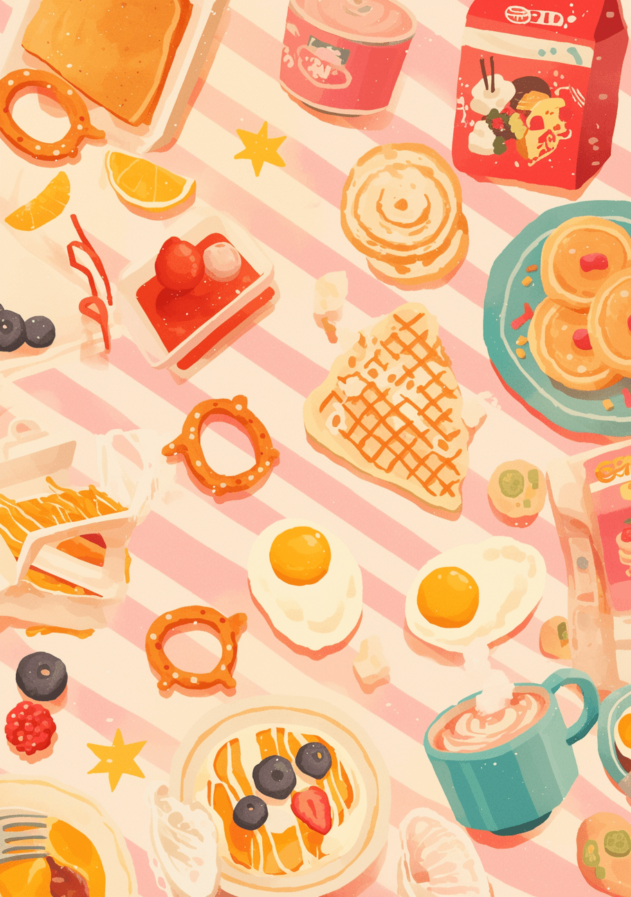 Snack Daybreak original repeating artwork