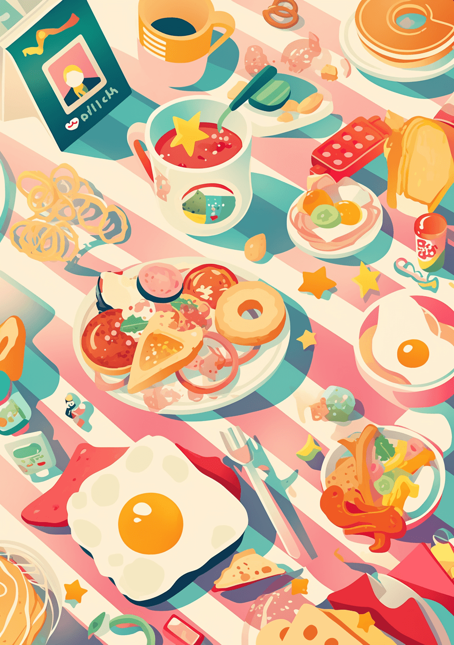 Snack Boulevard original repeating artwork
