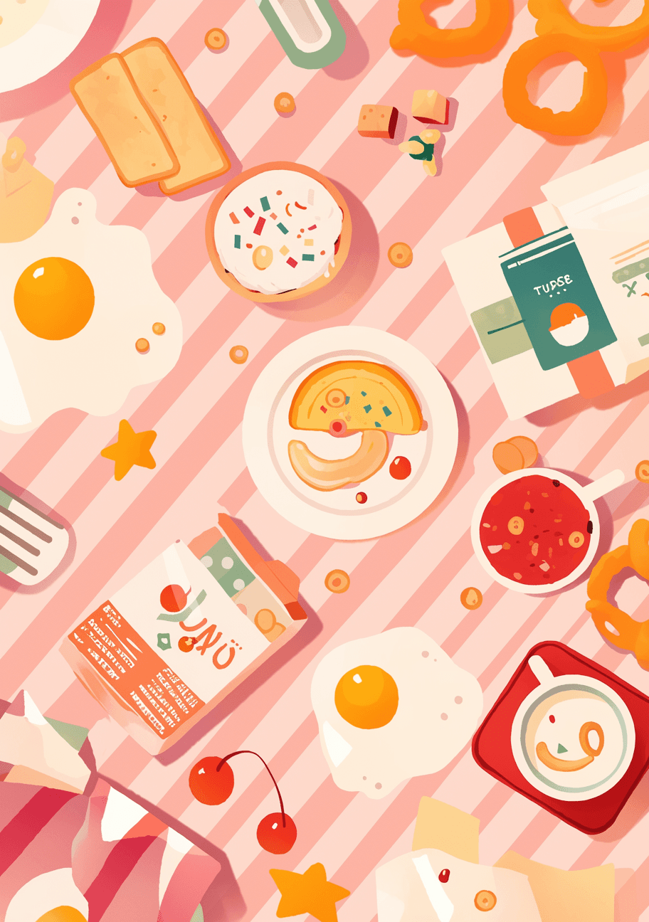Snack Slide original repeating artwork