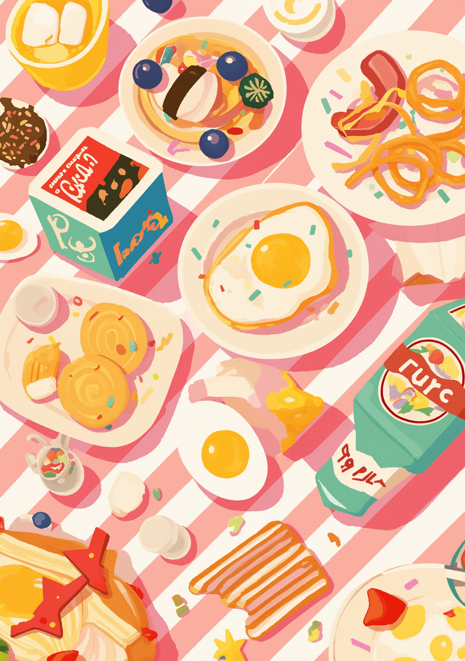 Snack Ivory original repeating artwork