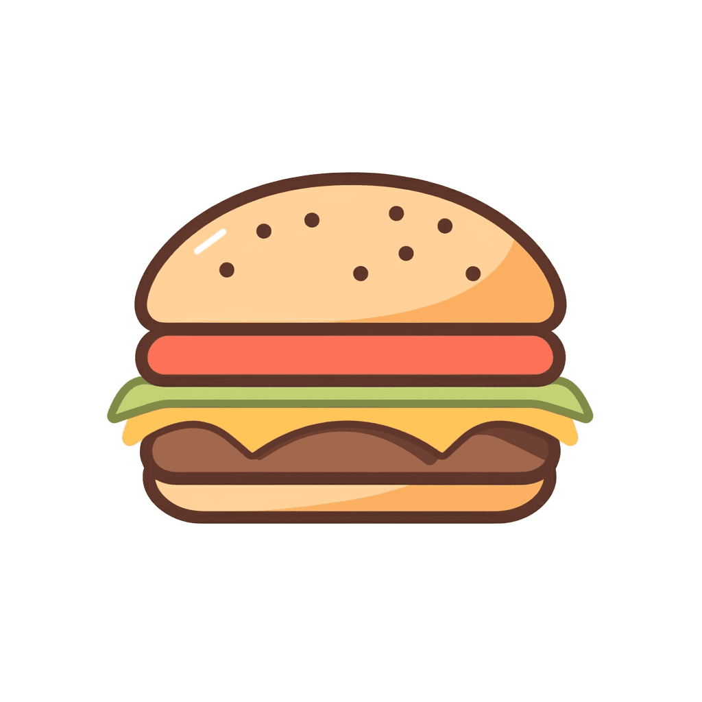 Burger original repeating artwork