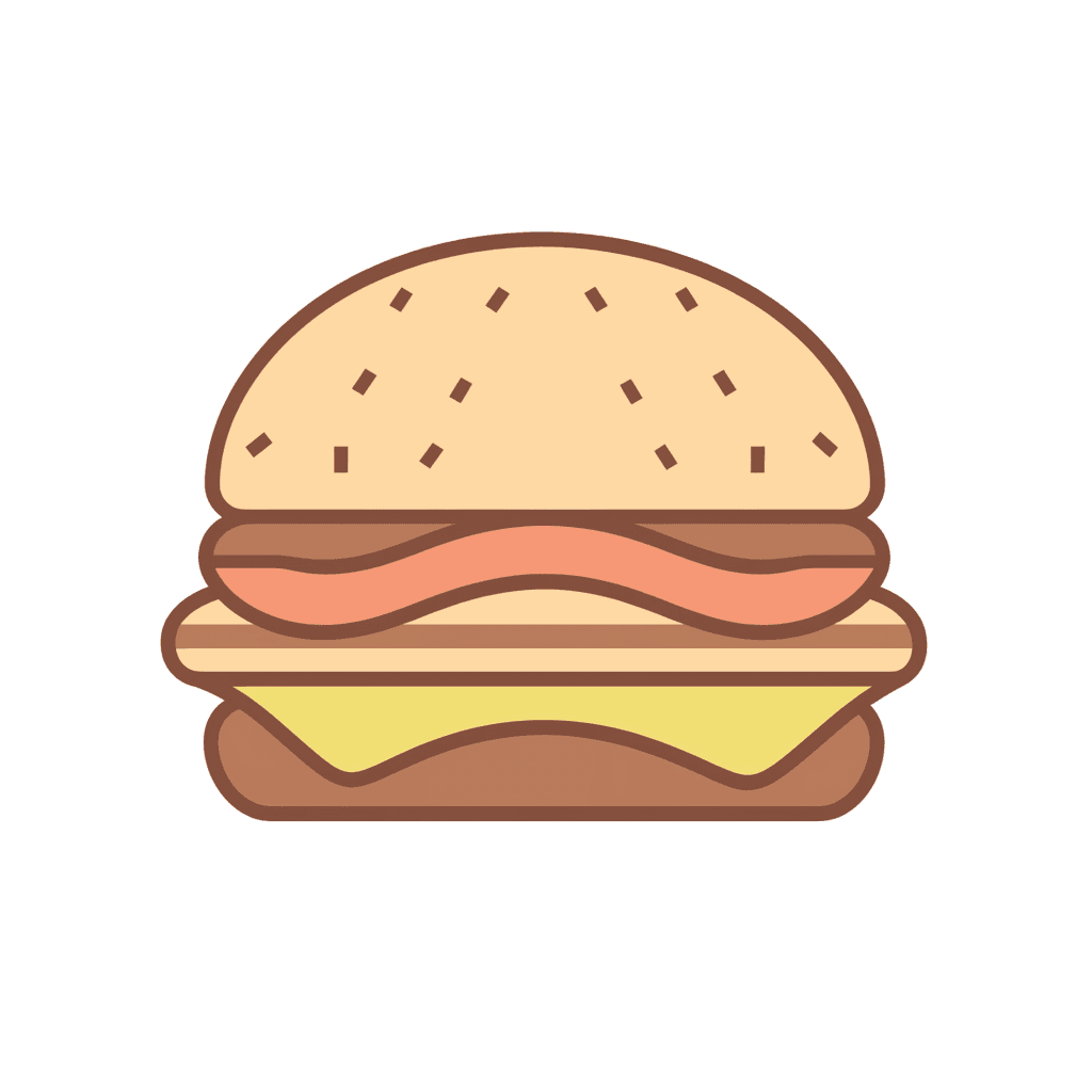 Burger Beats original repeating artwork