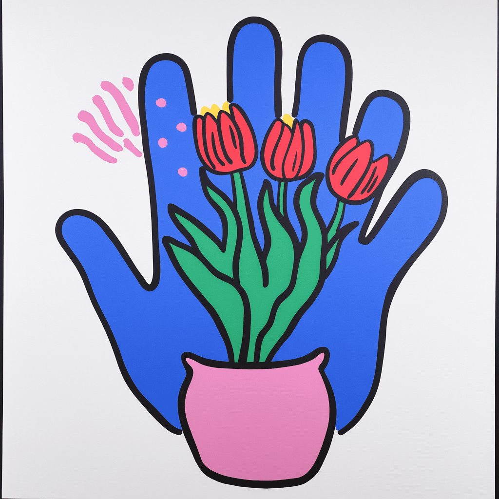 Hand Dash original repeating artwork