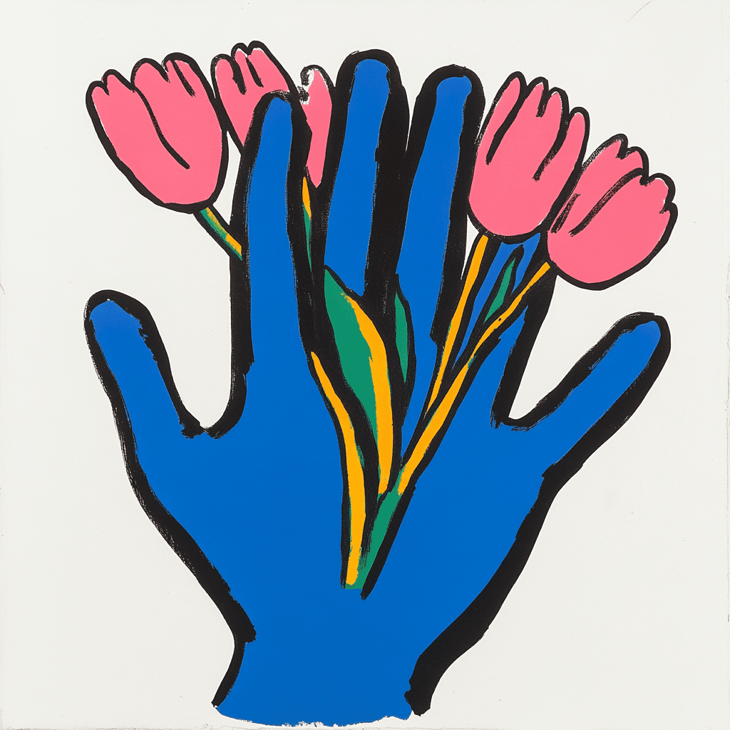 Hand Spin original repeating artwork