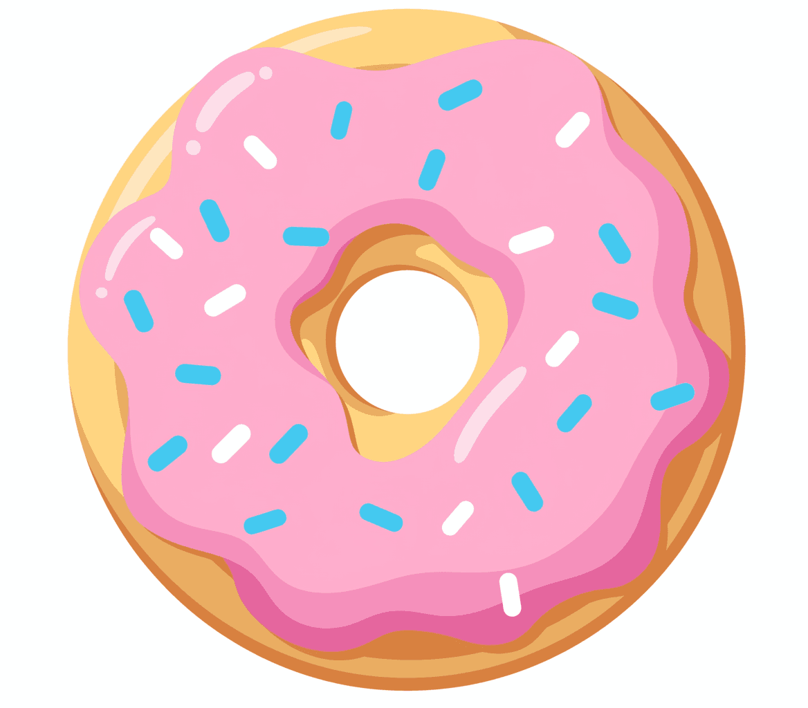 Donut Parade original repeating artwork