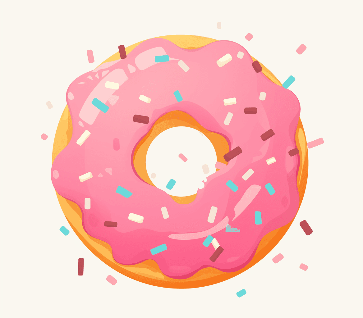 Donut Burst original repeating artwork