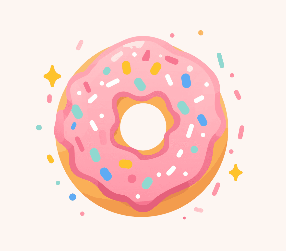 Donut Buzz original repeating artwork
