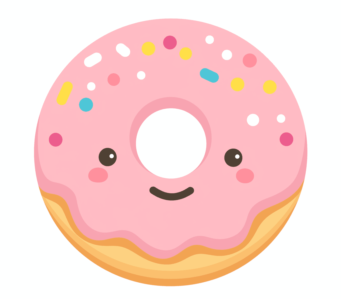 Donut Slide original repeating artwork