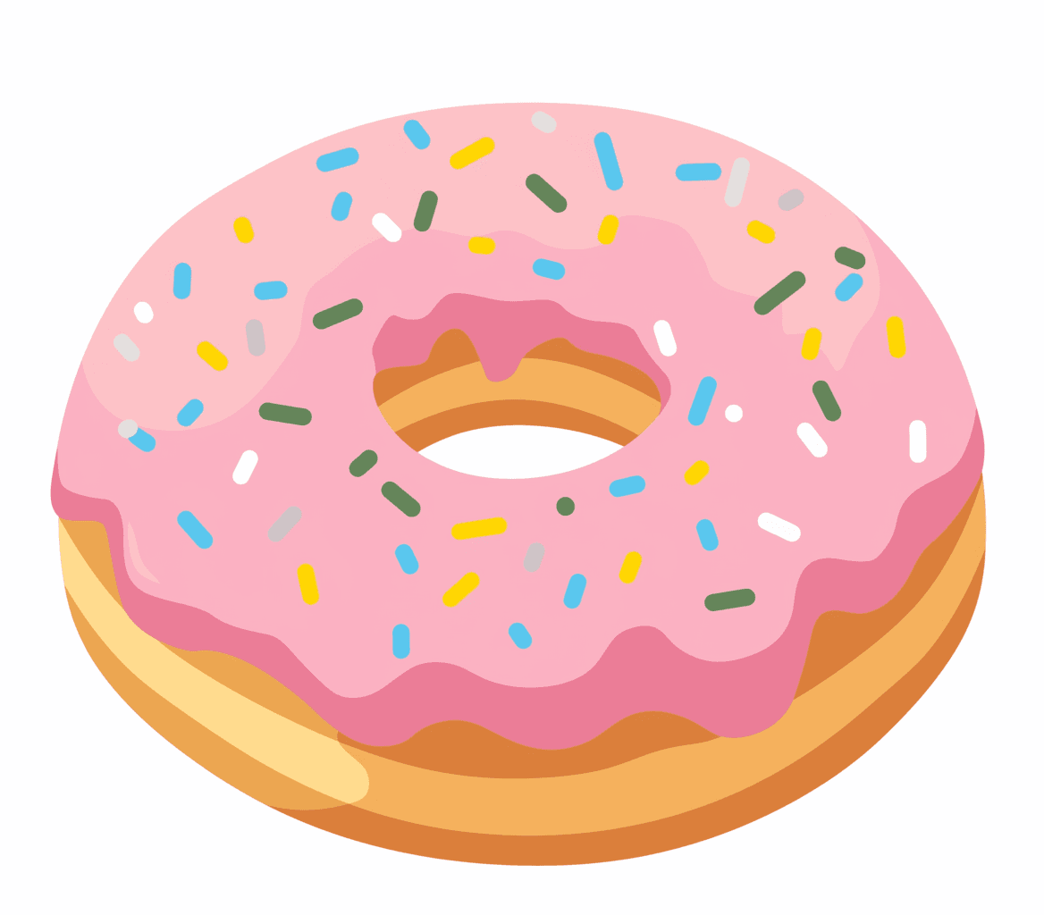 Donut Spin original repeating artwork