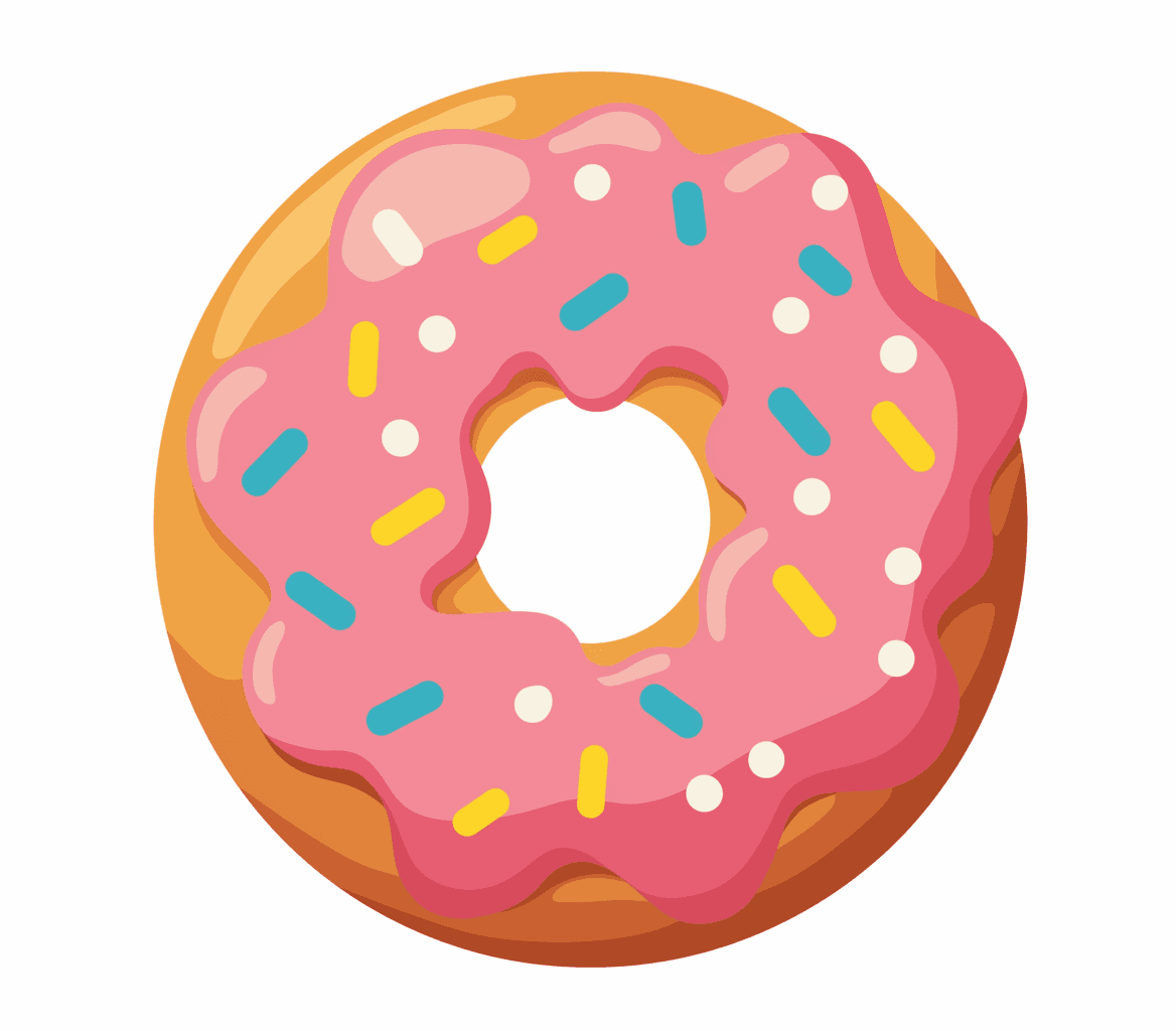 Donut Drift original repeating artwork