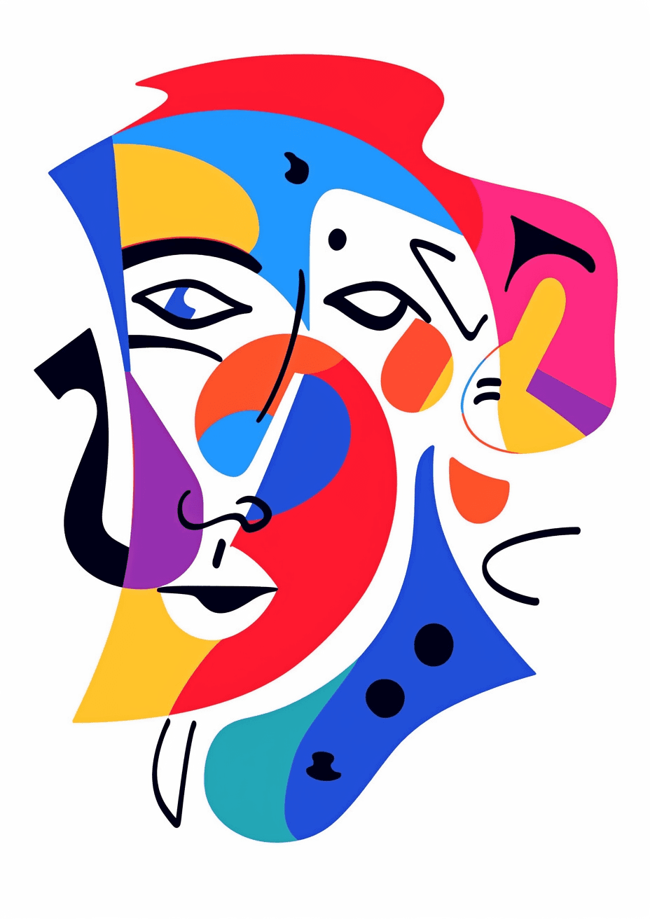 Face Grow original repeating artwork