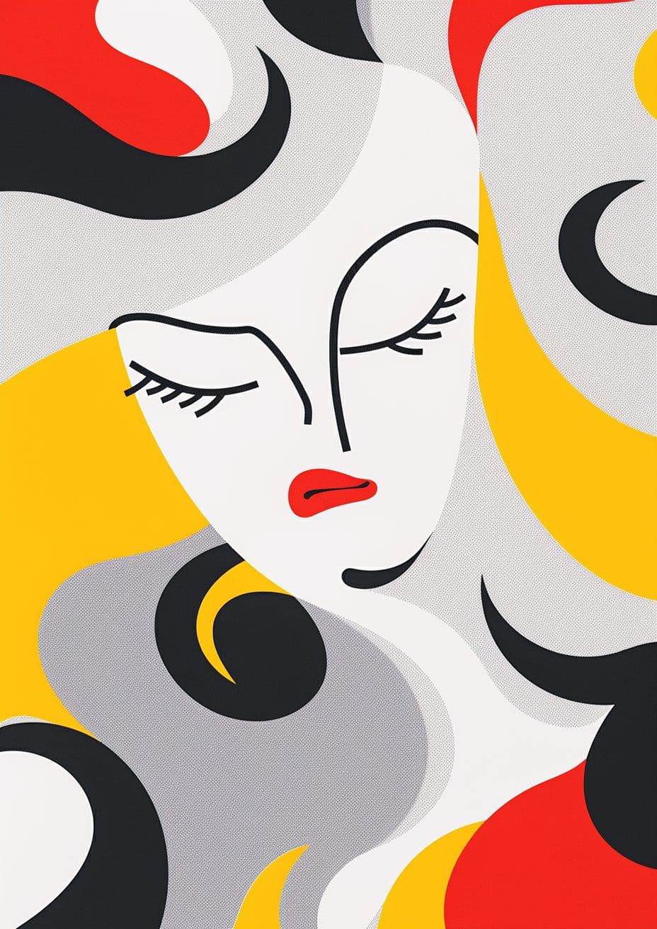Face Slide original repeating artwork