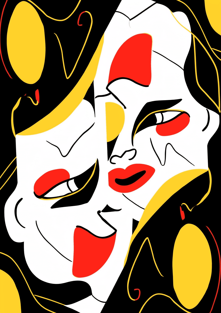 Face Point original repeating artwork