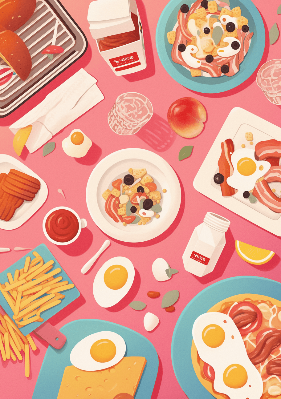 Snack Gang original repeating artwork