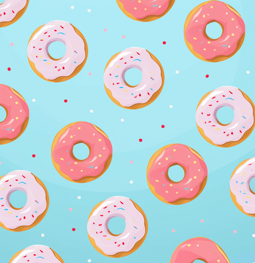Donut Blast original repeating artwork