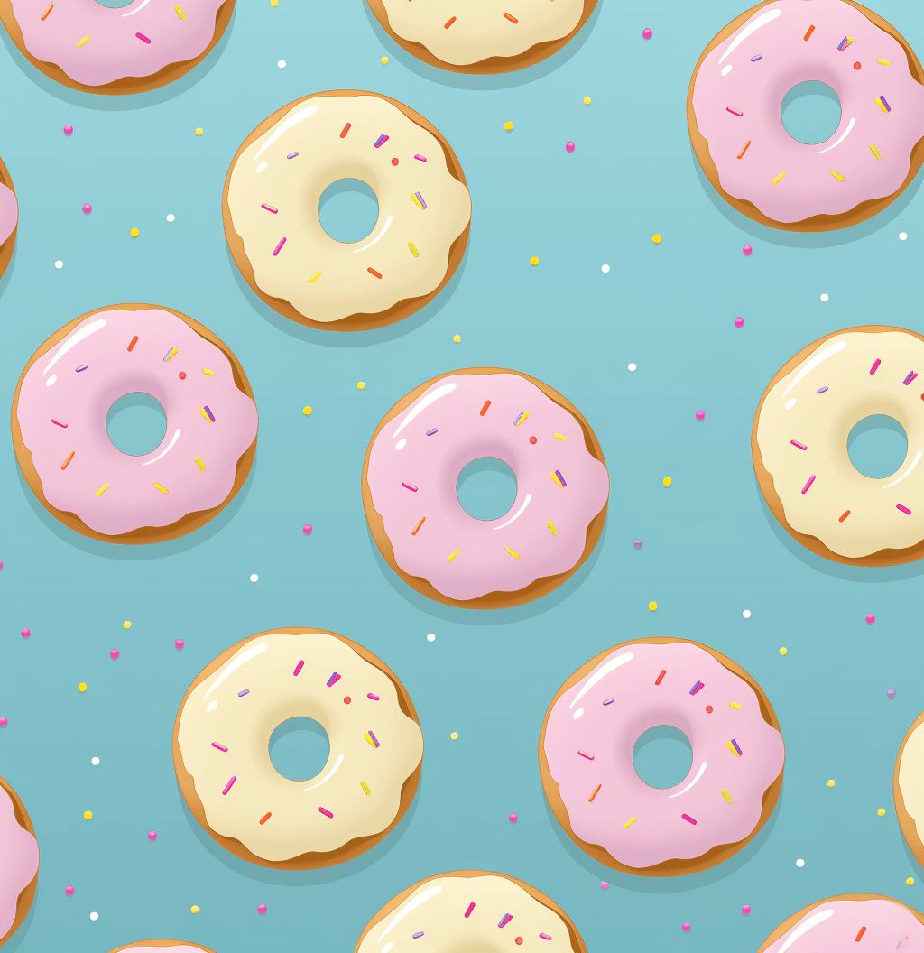 Donut Fizz original repeating artwork