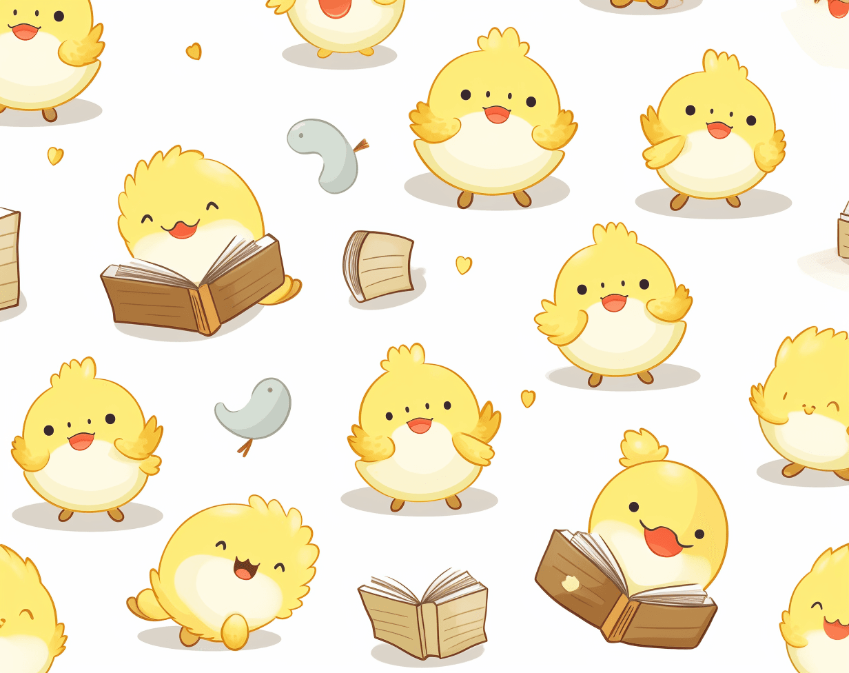 Chick Gang original repeating artwork