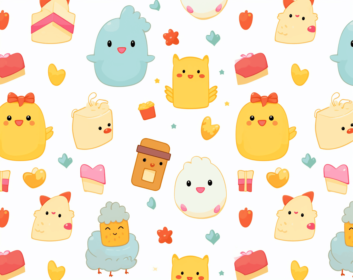 Chick Blast original repeating artwork
