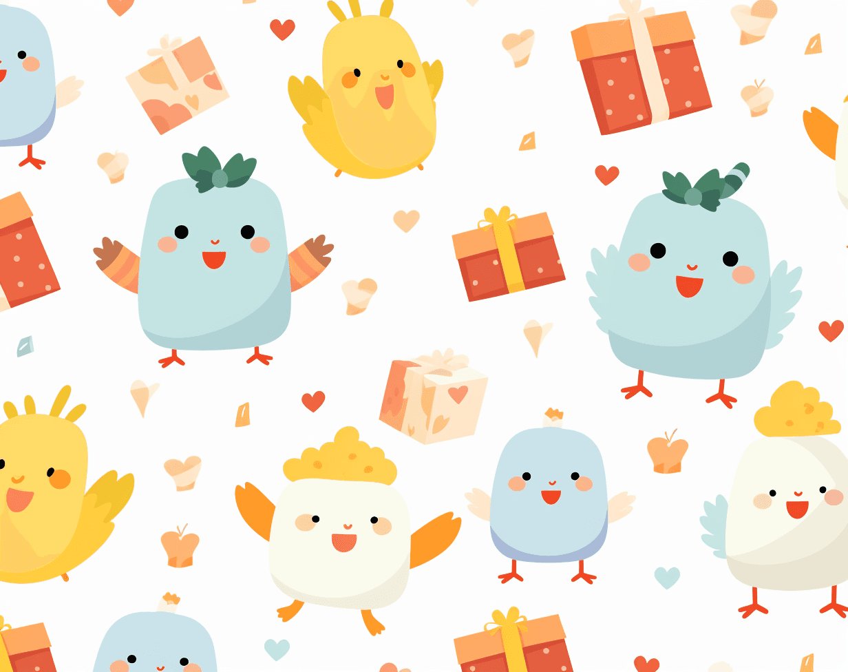 Chick Neon original repeating artwork