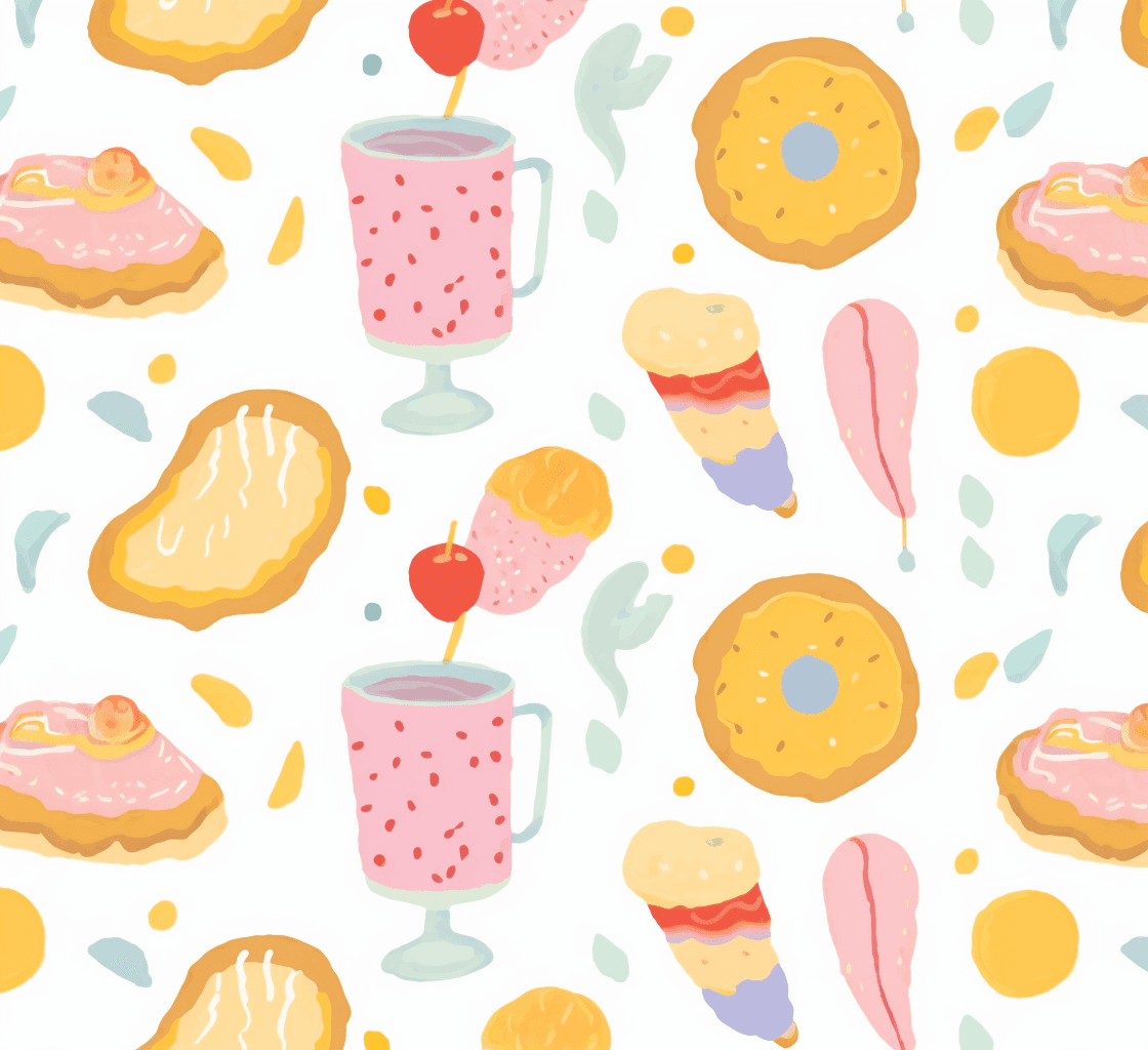 Bakery Zip original repeating artwork