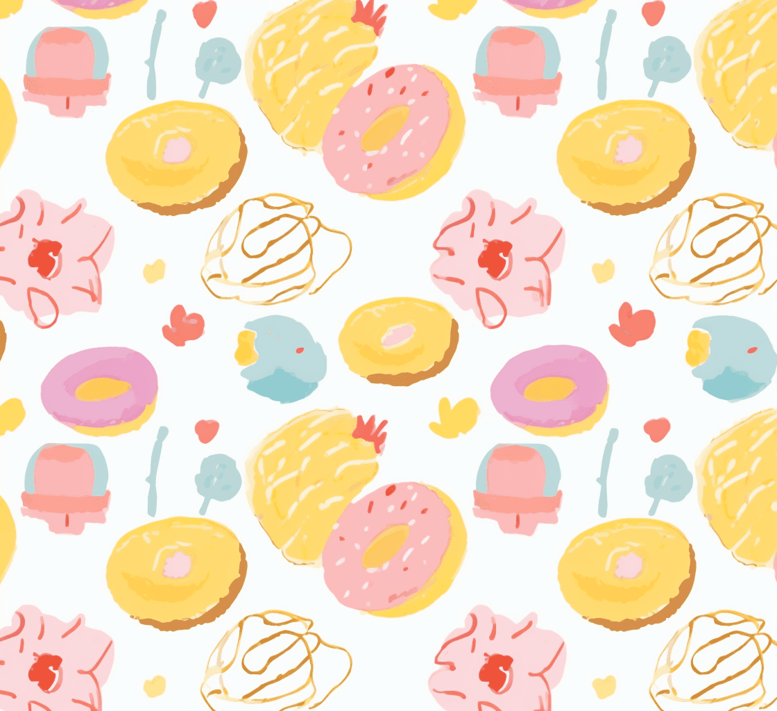 Donut Snap original repeating artwork