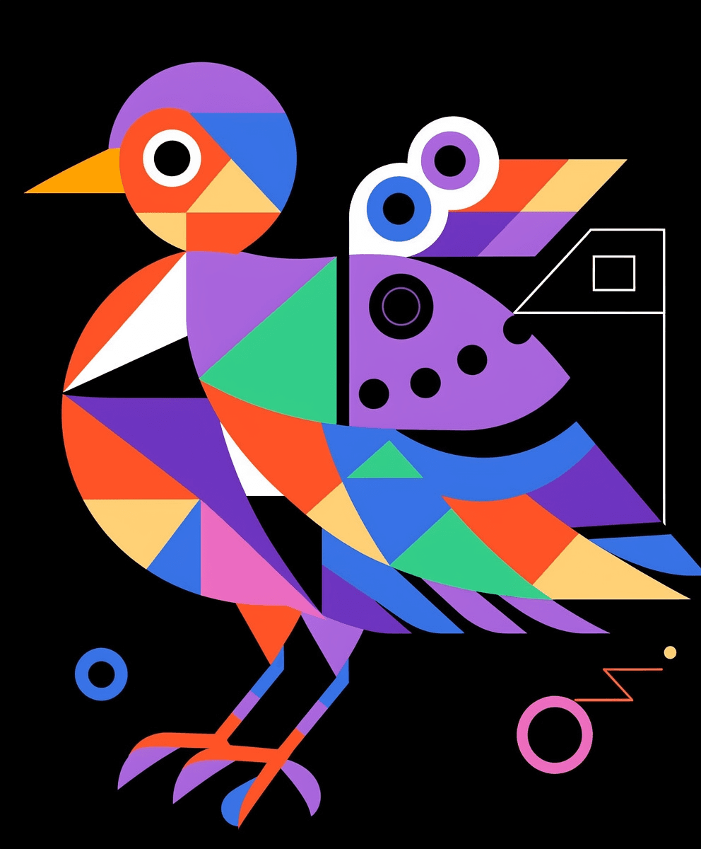 Bird Fair original repeating artwork
