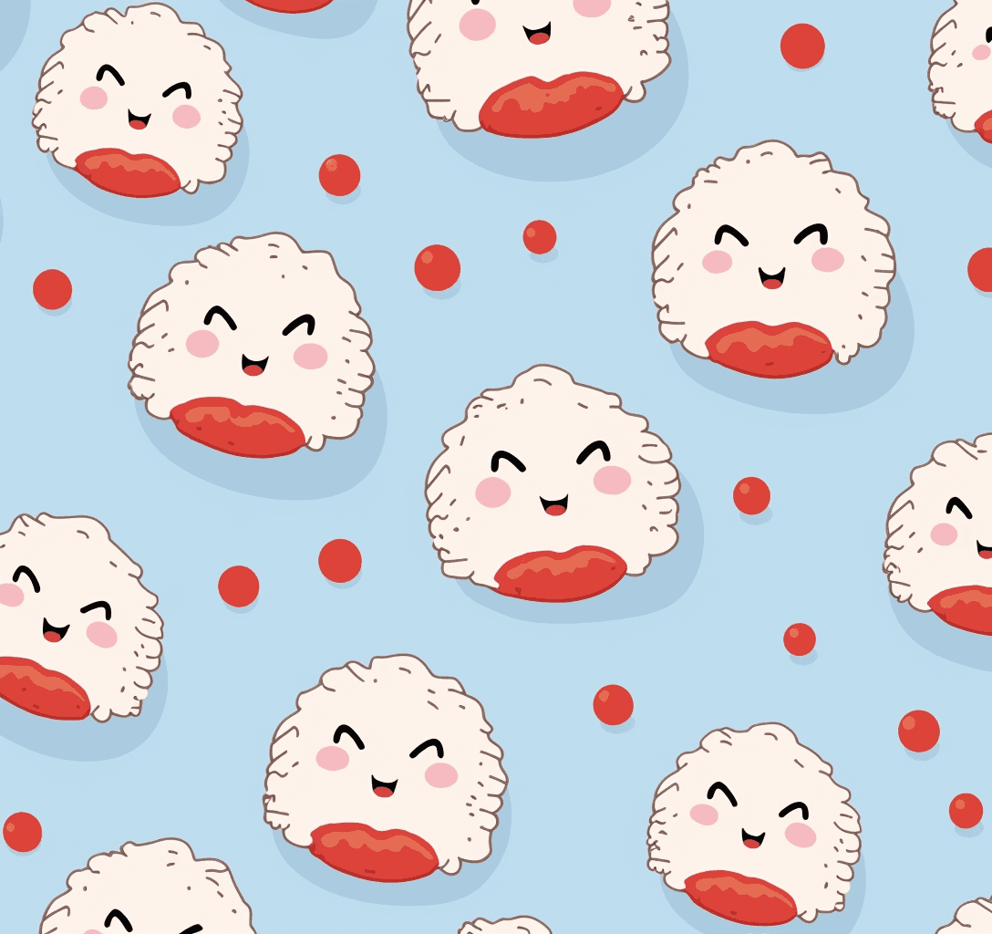 Snack Rhythm original repeating artwork