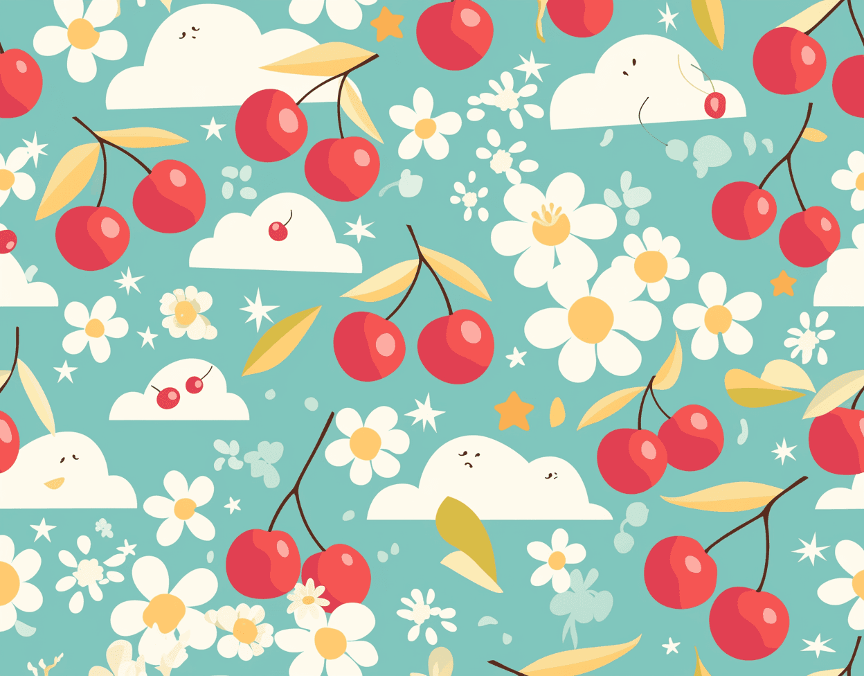 Cherry Tone original repeating artwork