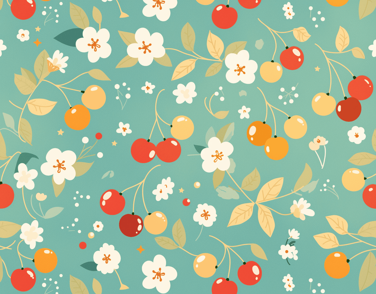 Cherry 042 original repeating artwork