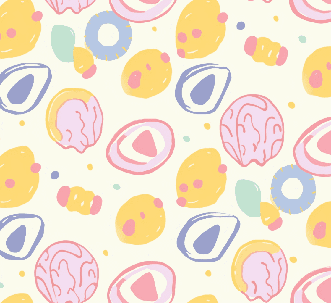 Snack Party original repeating artwork