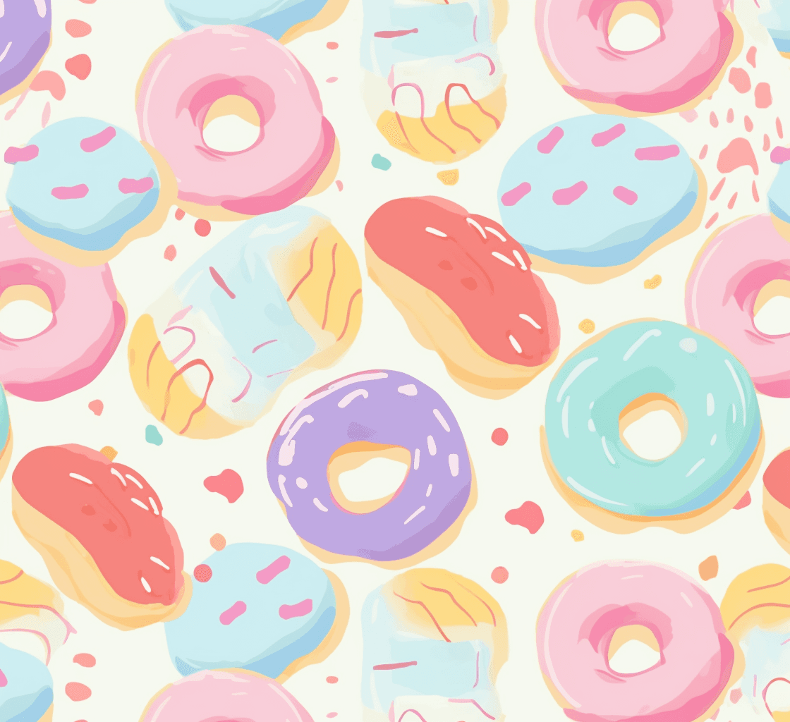 Donut Collective original repeating artwork