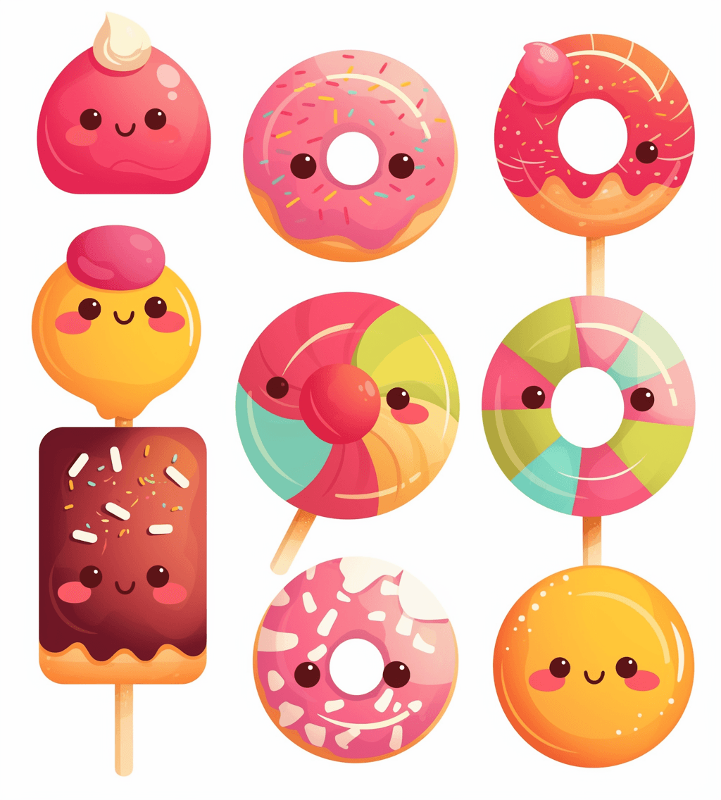 Donut Rhythm original repeating artwork