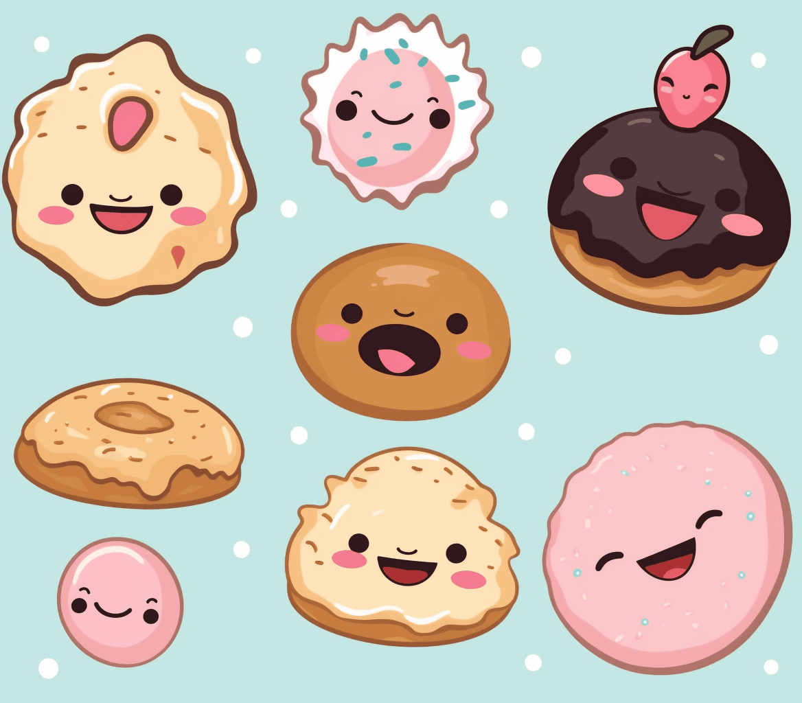 Donut Midnight original repeating artwork