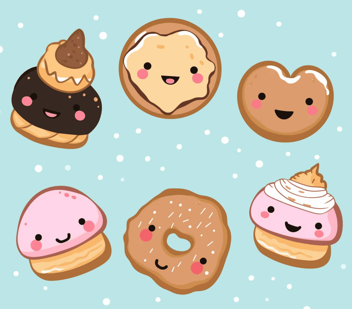 Donut Echo original repeating artwork