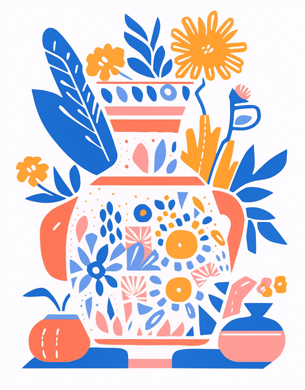 Vase Spin original repeating artwork