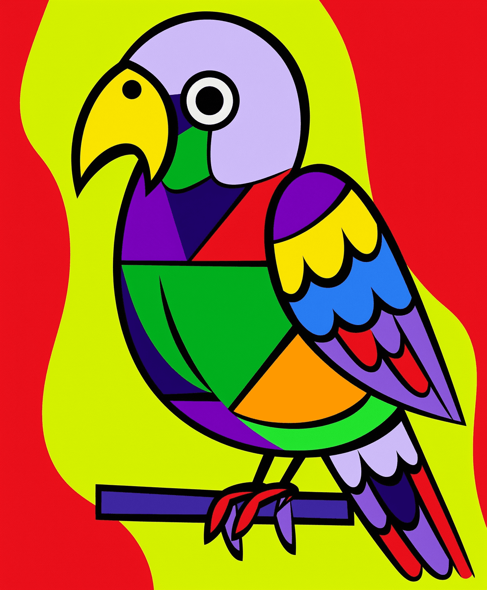 Bird Festival original repeating artwork