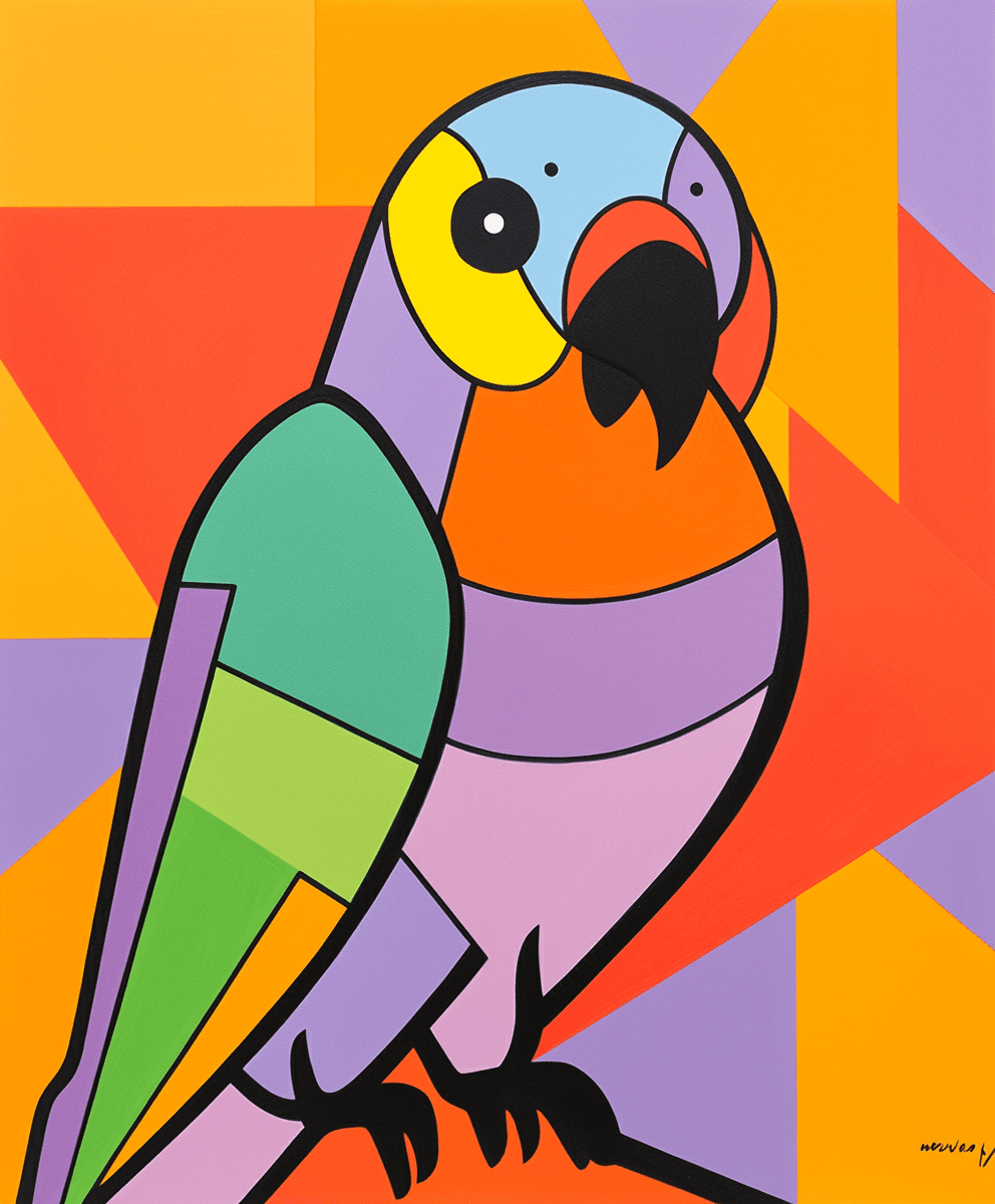 Bird Flip original repeating artwork