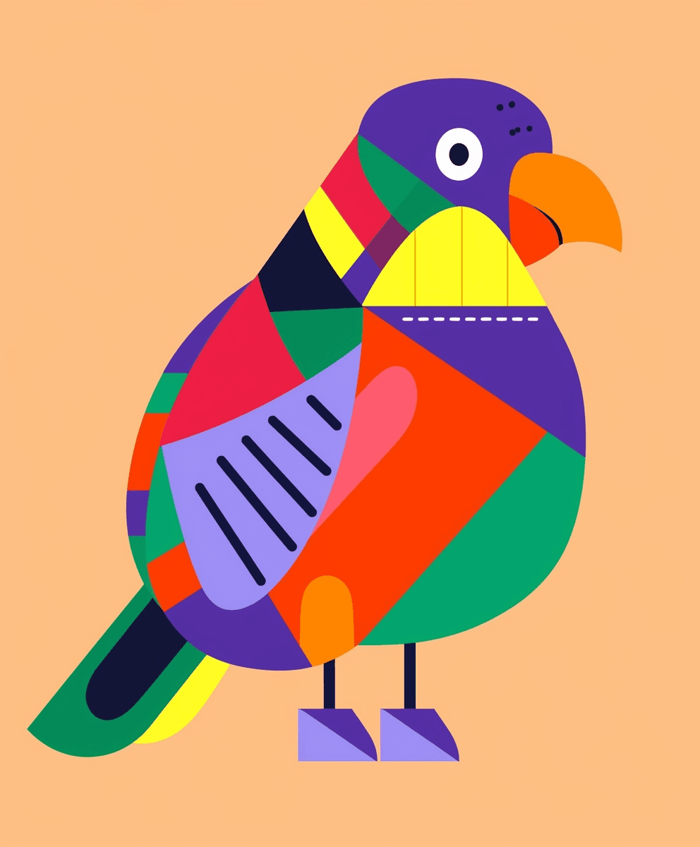 Bird Blast original repeating artwork