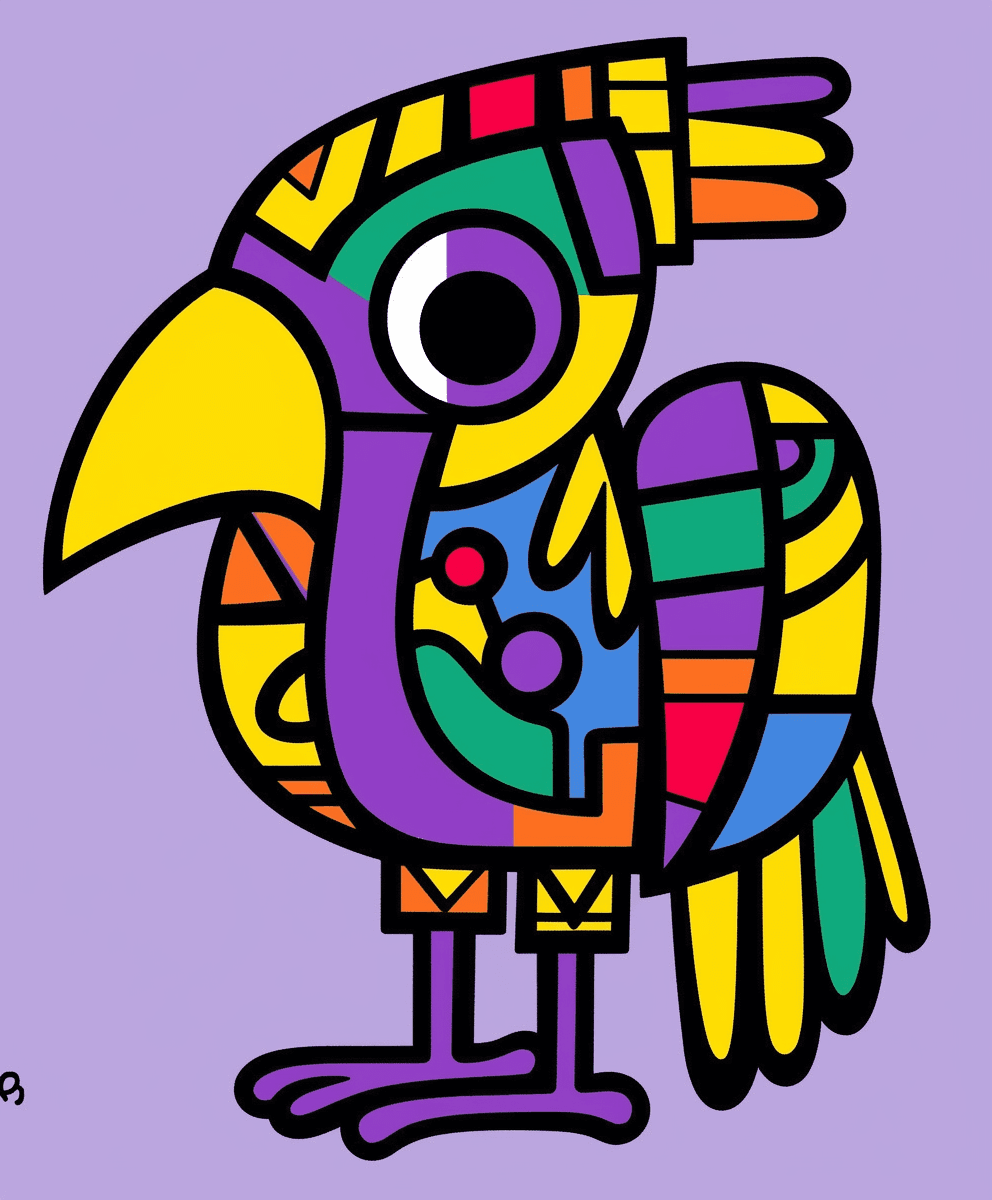 Bird Rhythm original repeating artwork
