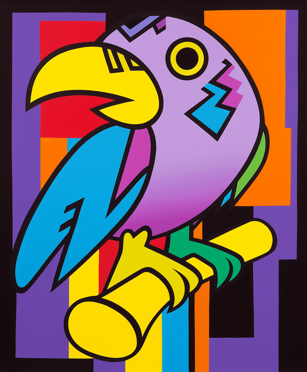 Bird Buzz original repeating artwork