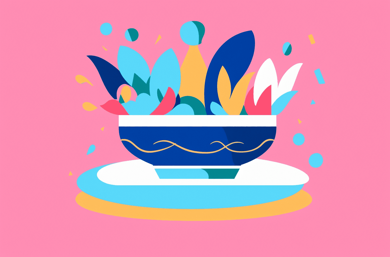 Bowl original repeating artwork
