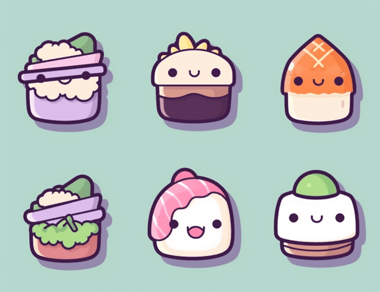 Cake Squad original repeating artwork