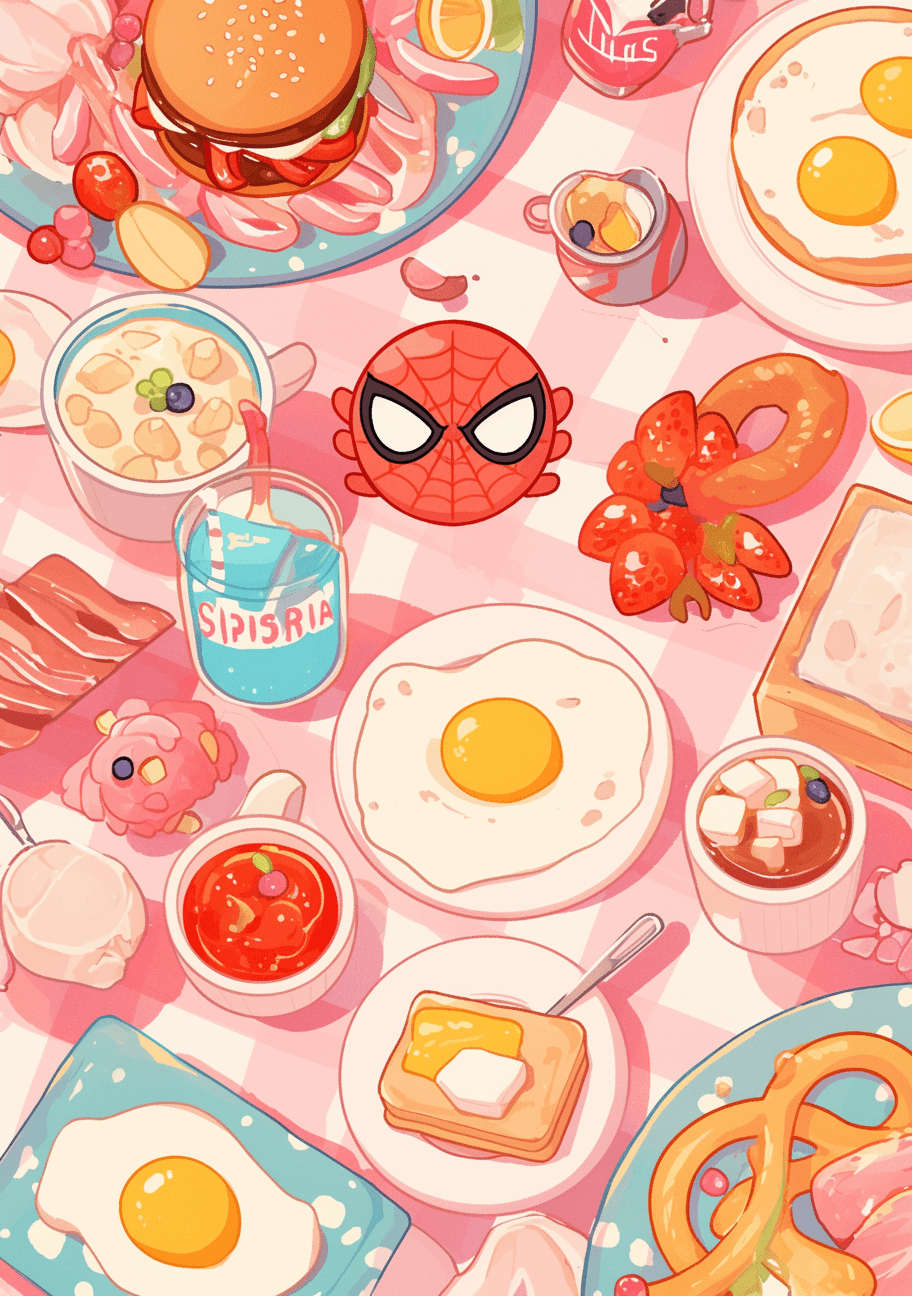 Snack Picnic original repeating artwork