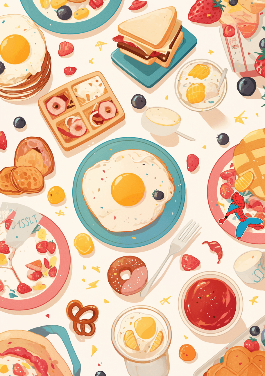 Snack Moonlit original repeating artwork