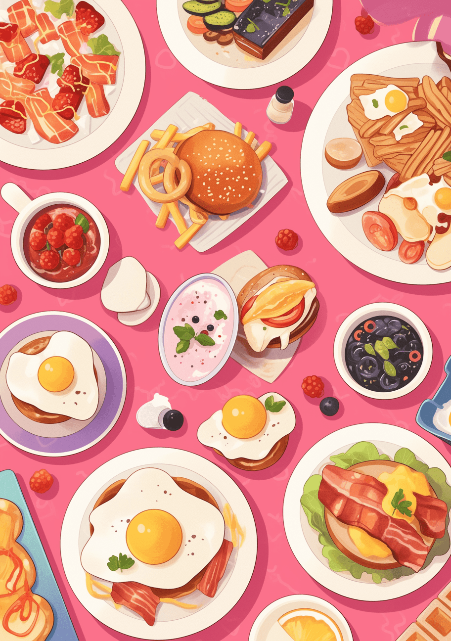 Snack Amber original repeating artwork