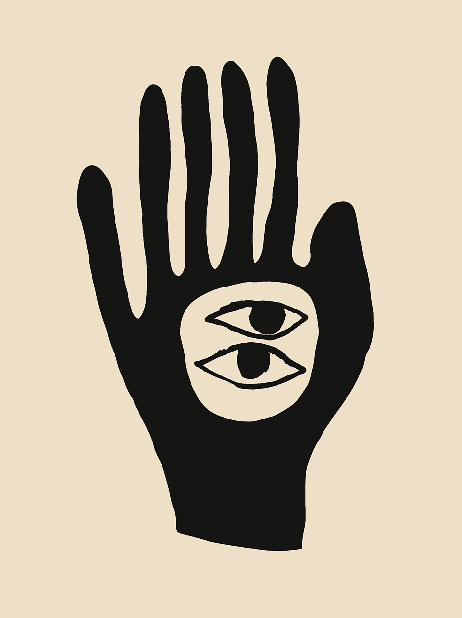 Hand Flip original repeating artwork