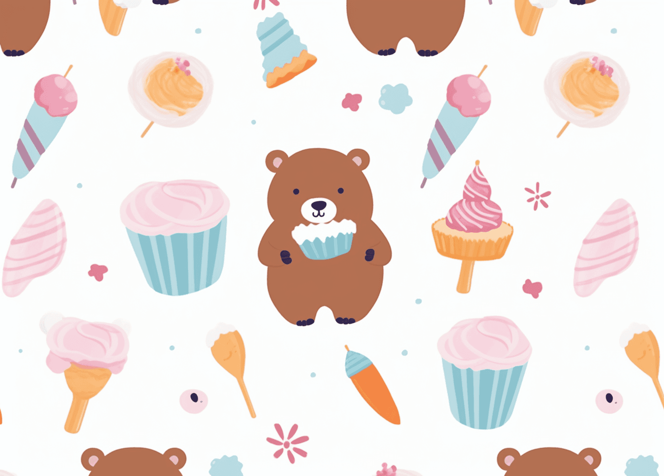 Cake Fizz original repeating artwork