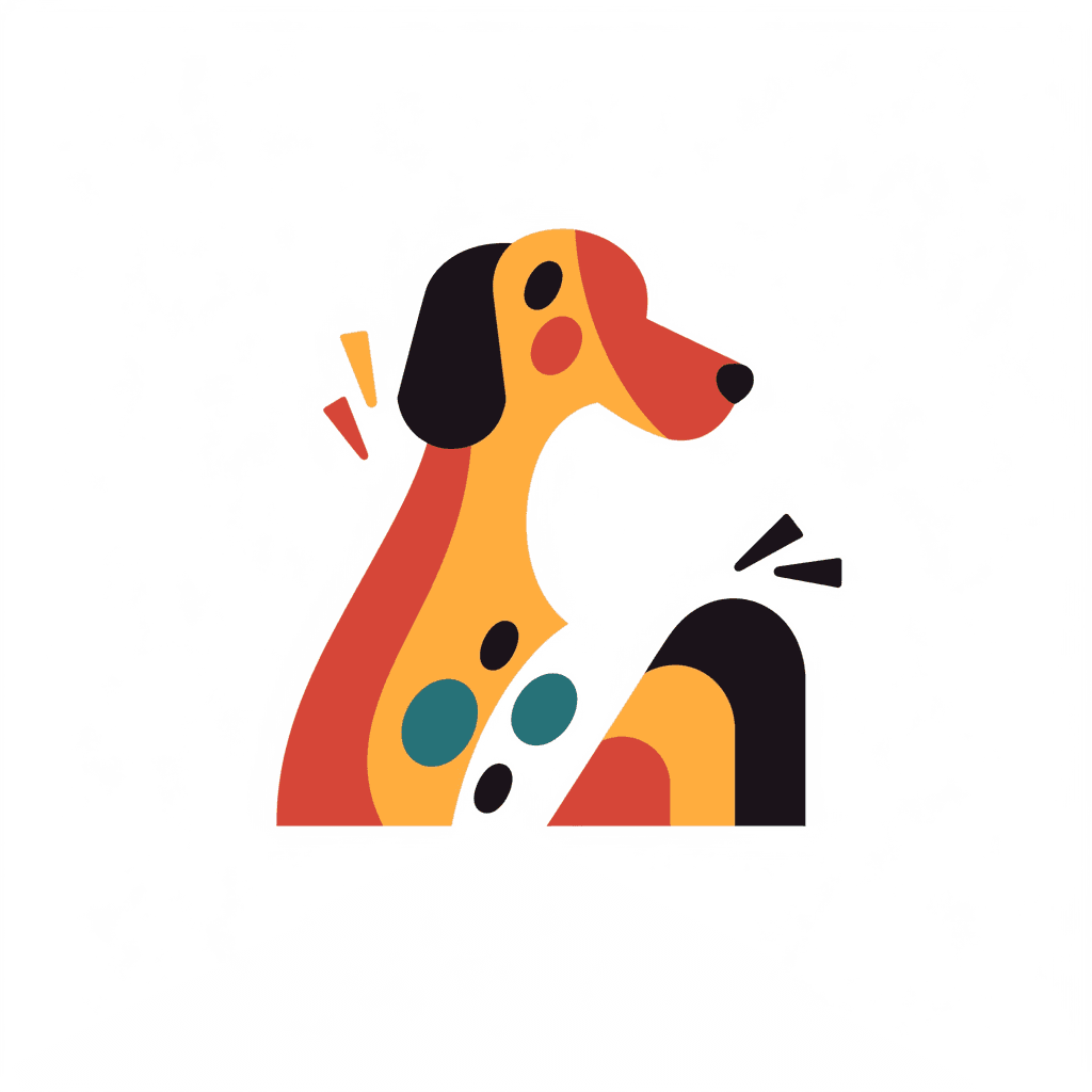 Dog Rush original repeating artwork